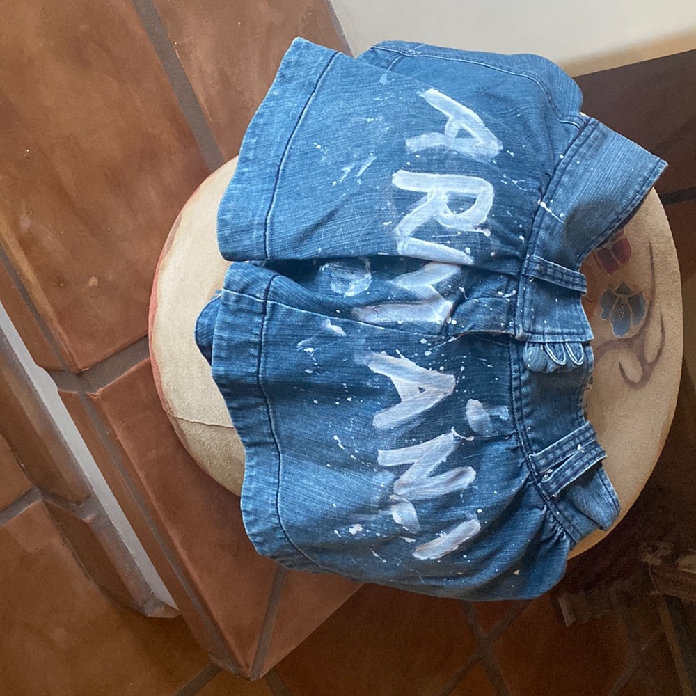 Armani exchange denim miniskirt